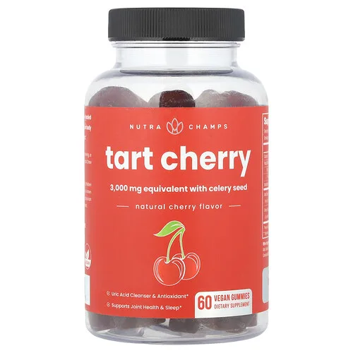 NutraChamps, Cereza ácida, Cereza natural, 60 gomitas veganas