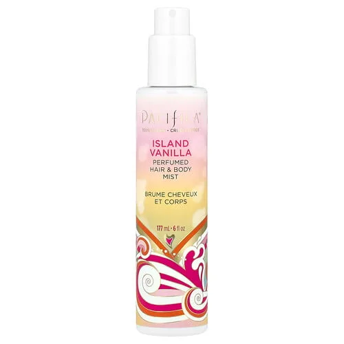 Pacifica, Bruma perfumada para el cabello y el cuerpo, Vainilla isleña, 177 ml (6 oz. Líq.)