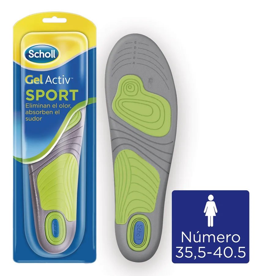 SCHOLL Plantilla Gel Activ Sport Mujer Talla 35.5 - 40.5