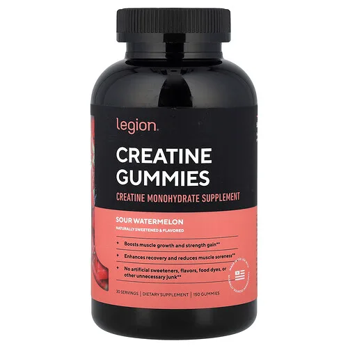 Legion Athletics, Gomitas de creatina, Sandía ácida, 150 gomitas