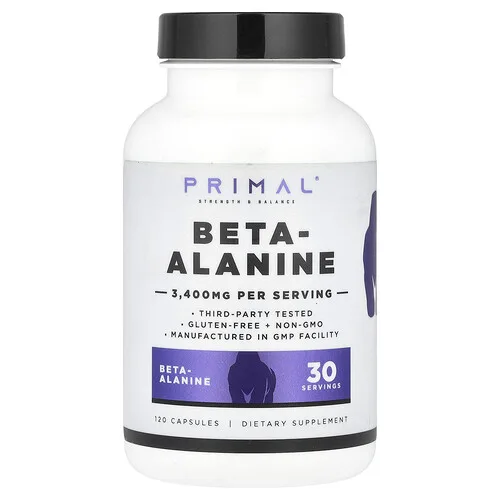 PrePrimal, Beta-alanina, 120 cápsulas (850 mg por cápsula)