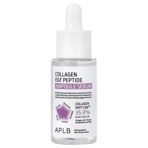 APLB, Sérum en ampollas con péptidos y colágeno y factor de crecimiento epivalente (EGF), 40 ml (1,35 oz. líq.)