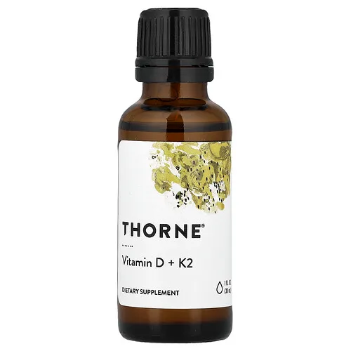 Thorne, Vitaminas D y K2, 30 ml (1 oz. líq.)
