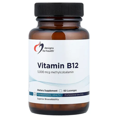 Designs For Health, Vitamina B12, 5000 mcg, 60 pastillas
