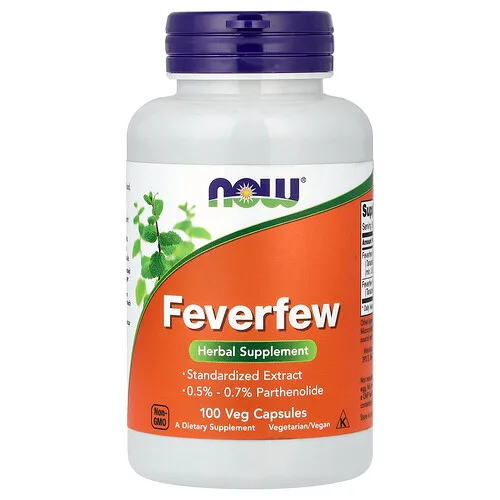 NOW Foods, Feverfew, 100 cápsulas