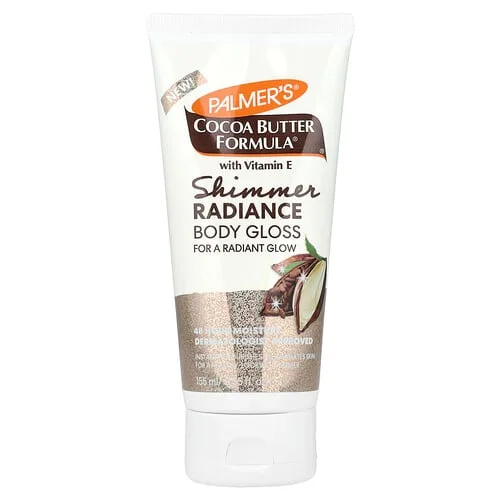 Palmer's, Cocoa Butter Formula® con vitamina E, Brillo corporal brillante y radiante, 155 ml (5,25 oz. líq.)