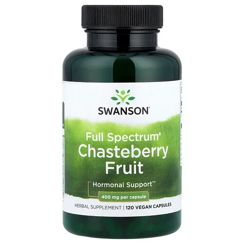 Swanson Vitamins, Full Spectrum®, Fruto del sauzgatillo, 400 mg, 120 cápsulas veganas