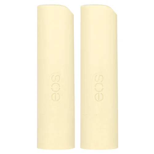 EOS, Bálsamo labial orgánico y 100 % natural, Vaina de vainilla, Paquete de 2 piezas, 4 g (0,14 oz) cada una