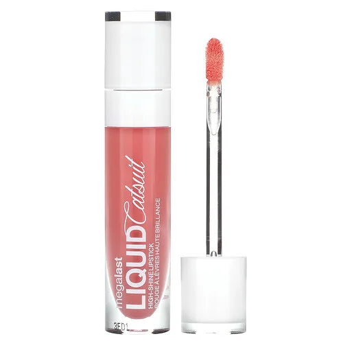 wet n wild, MegaLast, Catsuit líquido, Lápiz labial de alto brillo, 941B Peach Stole My Look, 5,7 g (0,2 oz)