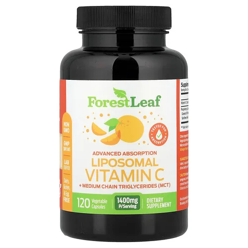 Forest Leaf, Vitamina C liposomal, 120 cápsulas vegetales