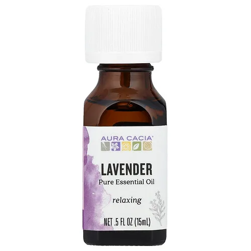 Aura Cacia, Aceite esencial puro, Lavanda, 15 ml (0,5 oz. líq.)