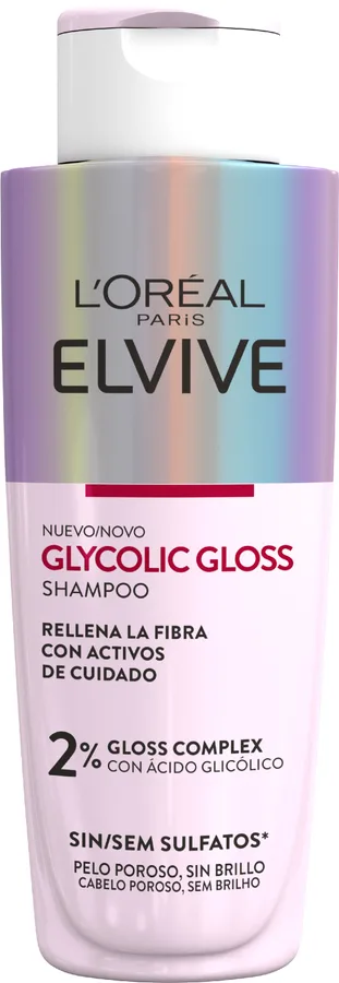 Elvive Champú Glycolic Gloss Sin Sulfatos 200 ml