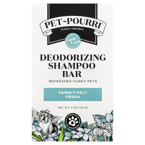 Poo-Pourri, Pet-Pourri™, Champú desodorizante en barra, Pawsitively Fresh, 141 g (5 oz)
