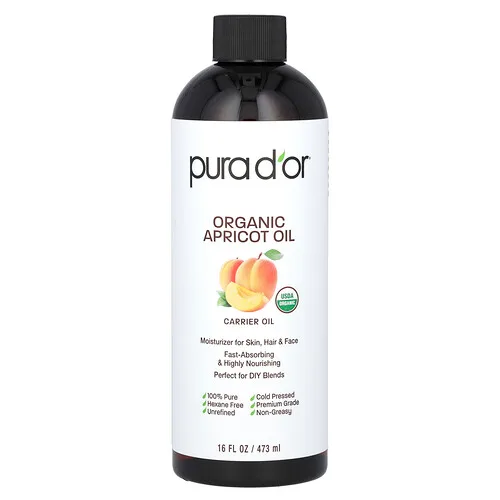 Pura D'or, Aceite de albaricoque orgánico, 473 ml (16 oz. líq.)