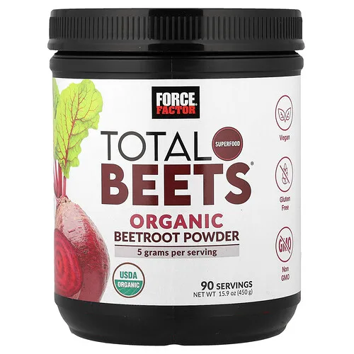Force Factor, Total Beets®, Remolacha orgánica en polvo, 450 g (15,9 oz)