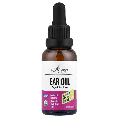 Wally's Natural, Gotas de aceite orgánico para los oídos, 30 ml (1 oz. líq.)