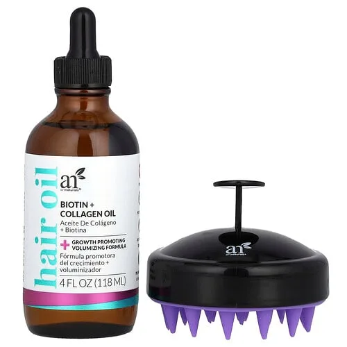 artnaturals, Kit para el crecimiento del cabello, Biotina y aceite de colágeno, Kit de 2 piezas
