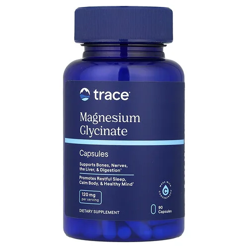 Trace, Glicinato de magnesio, 90 cápsulas