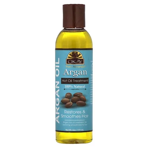 Okay Pure Naturals, Tratamiento con aceite caliente de argán, 177 ml (6 oz)