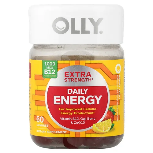 OLLY, Energía diaria, Baya Yuzu, 60 gomitas