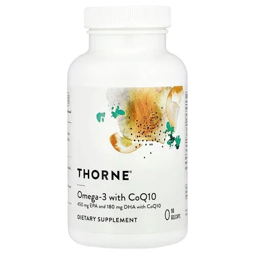 Thorne, Omega-3 w/CoQ10, 90 Cápsulas Gelificadas