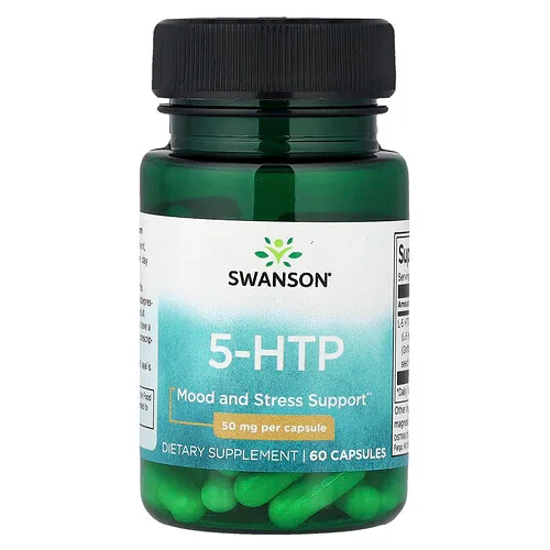 Swanson Vitamins, 5-HTP, 50 mg, 60 cápsulas
