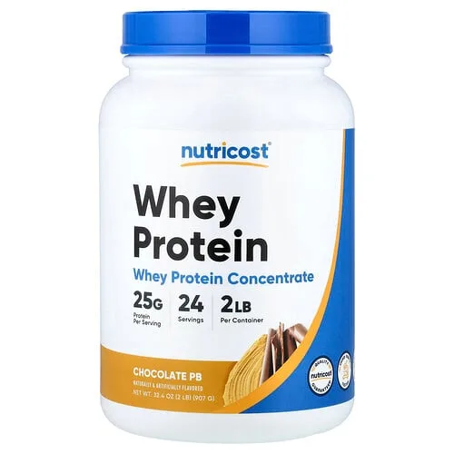 Nutricost, Proteína de suero de leche, Chocolate PB`` 907 g (2 lb)