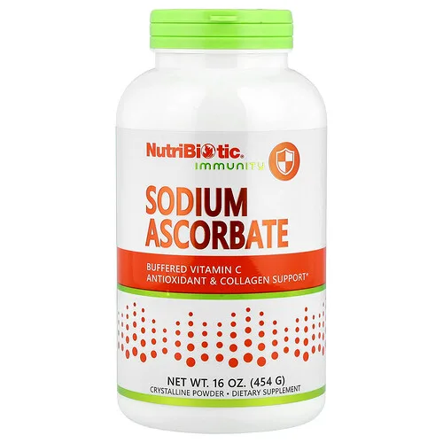 NutriBiotic, Refuerzo inmunitario, Ascorbato de sodio, Polvo cristalino, 454 g (16 oz)