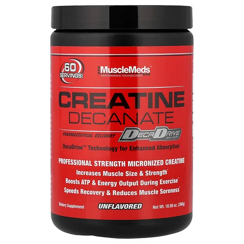 MuscleMeds, Decanato de creatina, Sin sabor`` 300 g (10,58 oz)