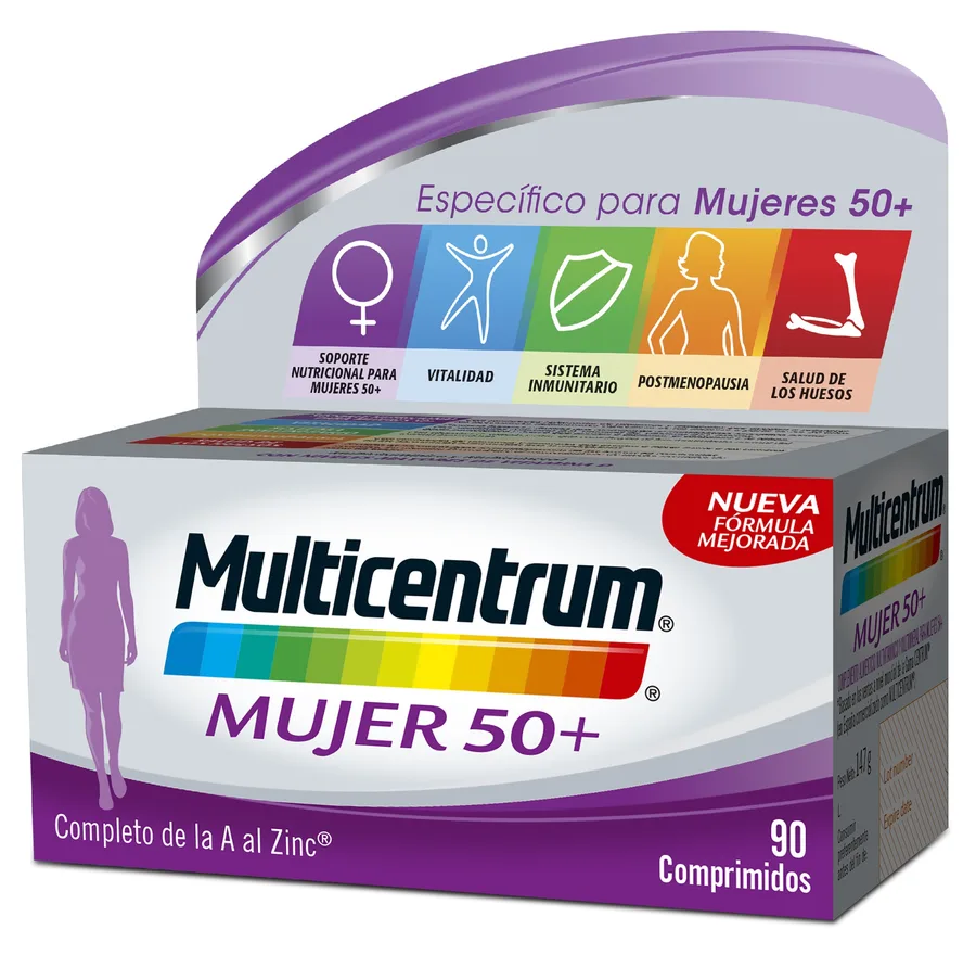 Mujer 50+ Multicentrum Vitaminas y minerales
