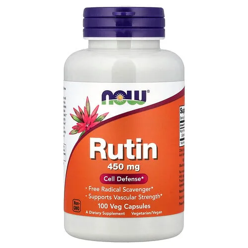 NOW Foods, Rutina, 450 mg, 100 cápsulas vegetales