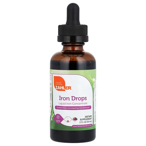Zahler, Gotas de hierro, Deliciosas bayas mixtas, 59 ml (2 oz. líq.)