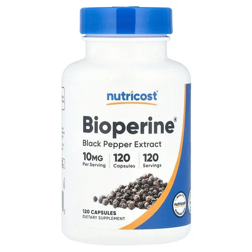 Nutricost, BioPerine®, 10 mg, 120 cápsulas