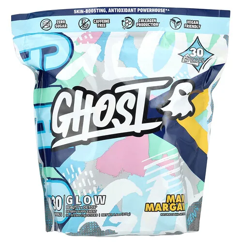Ghost, Glow, Margarita de mango, 30 barritas, 7 g (0,25 oz) cada una