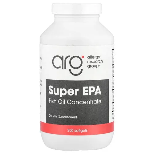 Allergy Research Group, Aceite de pescado EPA súper concentrado, 200 cápsulas blandas