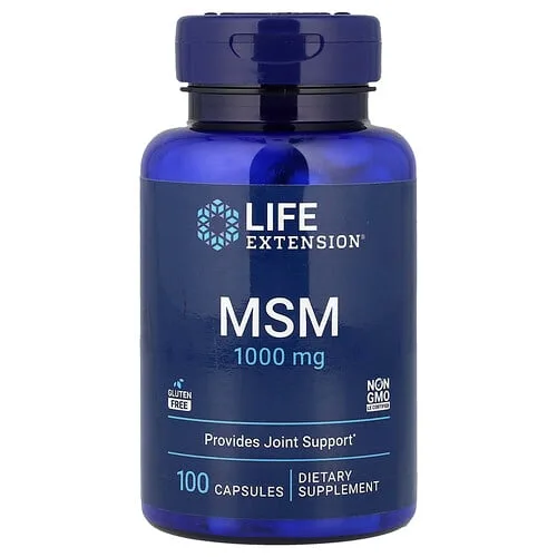 Life Extension, MSM, 100 cápsulas (1000 mg por cápsula)