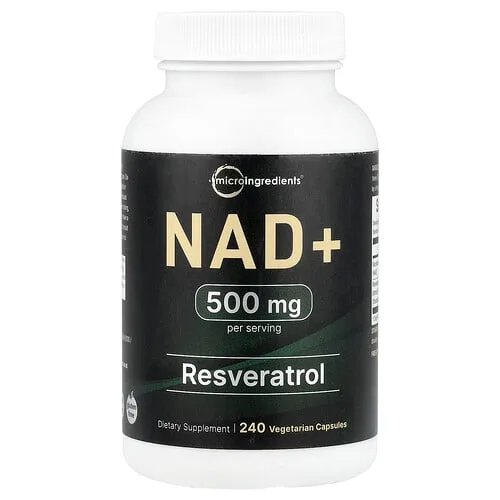 Micro Ingredients, NAD+, 240 cápsulas vegetales