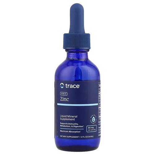 Trace, Zinc iónico, 50 mg, 59 ml (2 oz. líq.)