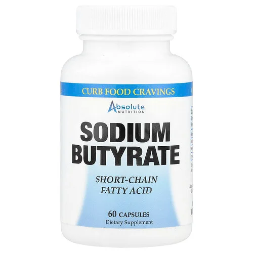 Absolute Nutrition, Butirato de sodio, 60 cápsulas