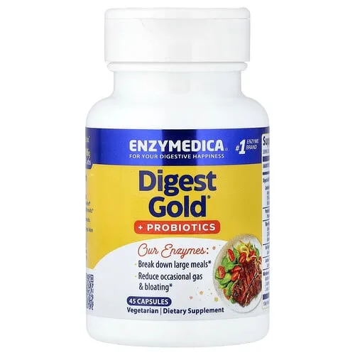 Enzymedica, Digest Gold + probióticos , 45 cápsulas