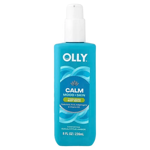 OLLY, Calm, Sérum corporal con vitaminas, Reconfortante ámbar y eucalipto, 236 ml (8 oz. líq.)