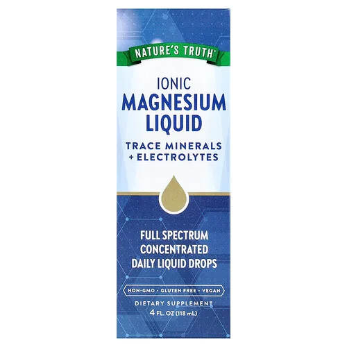 Nature's Truth, Magnesio iónico líquido, Sin sabor, 118 ml (4 oz. líq.)