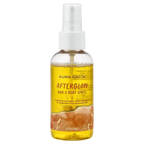 Aura Cacia, Spray para el cabello y el cuerpo, Posluminiscencia, 118 ml (4 oz. líq.)