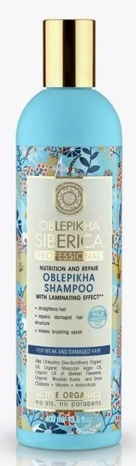 Oblepikha Champú para cabello débil y dañado 400 ml