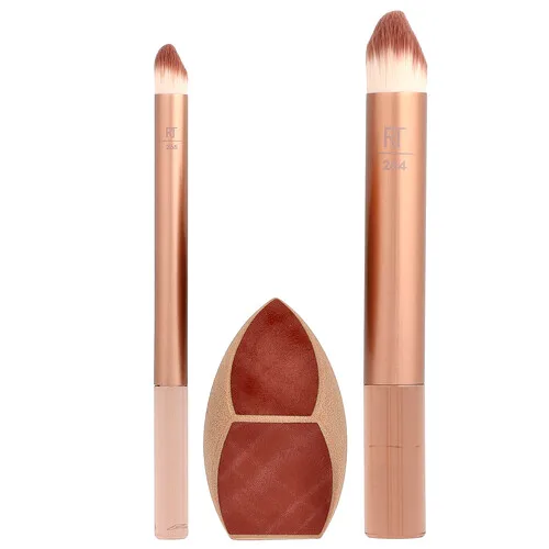 Real Techniques, Makeupsaver, Trío de esponjas y brochas, Set de 3 piezas