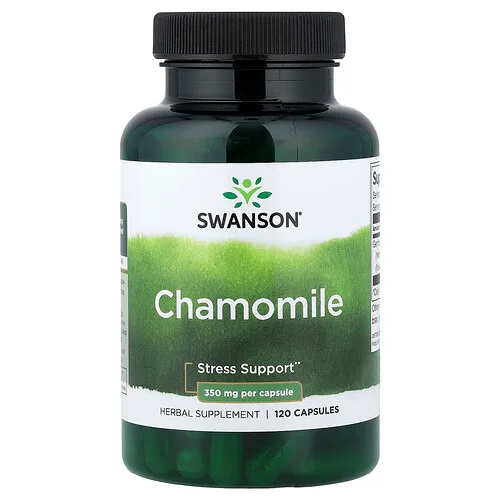 Swanson Vitamins, Manzanilla, 350 mg, 120 cápsulas