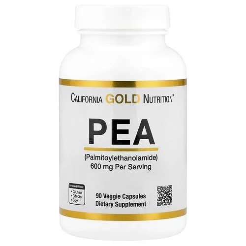 California Gold Nutrition, PEA (palmitoiletanolamida), 90 cápsulas vegetales (300 mg por cápsula)