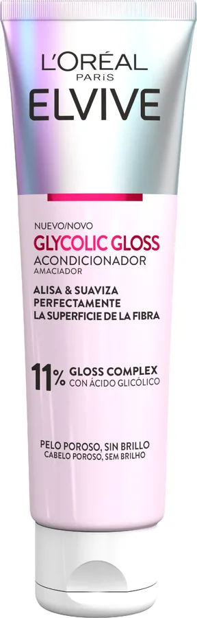 Elvive Acondicionador Glycolic Gloss Con Ácido Glicólico Cabello Suave Y Brillante 150 ml
