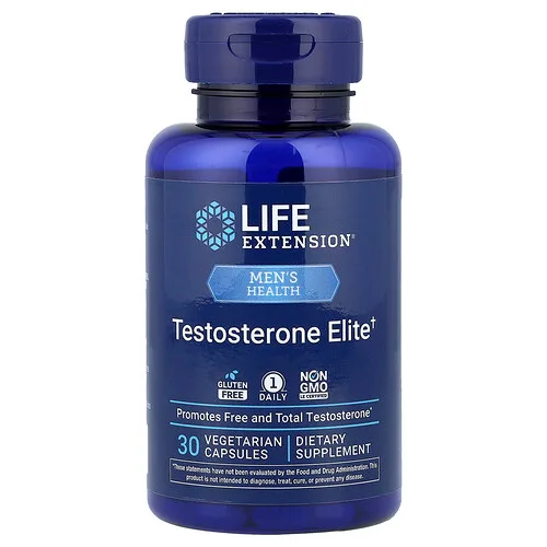 Life Extension, Men's Health, Testosterone Elite, 30 Vegetarian Capsules