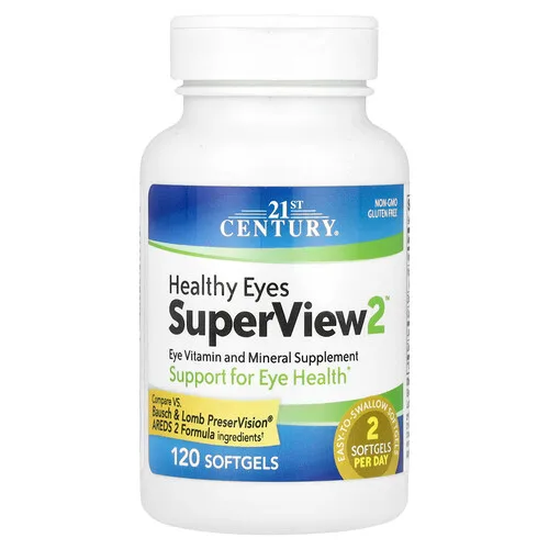 21st Century, SuperView2™ para favorecer la salud ocular, 120 cápsulas blandas